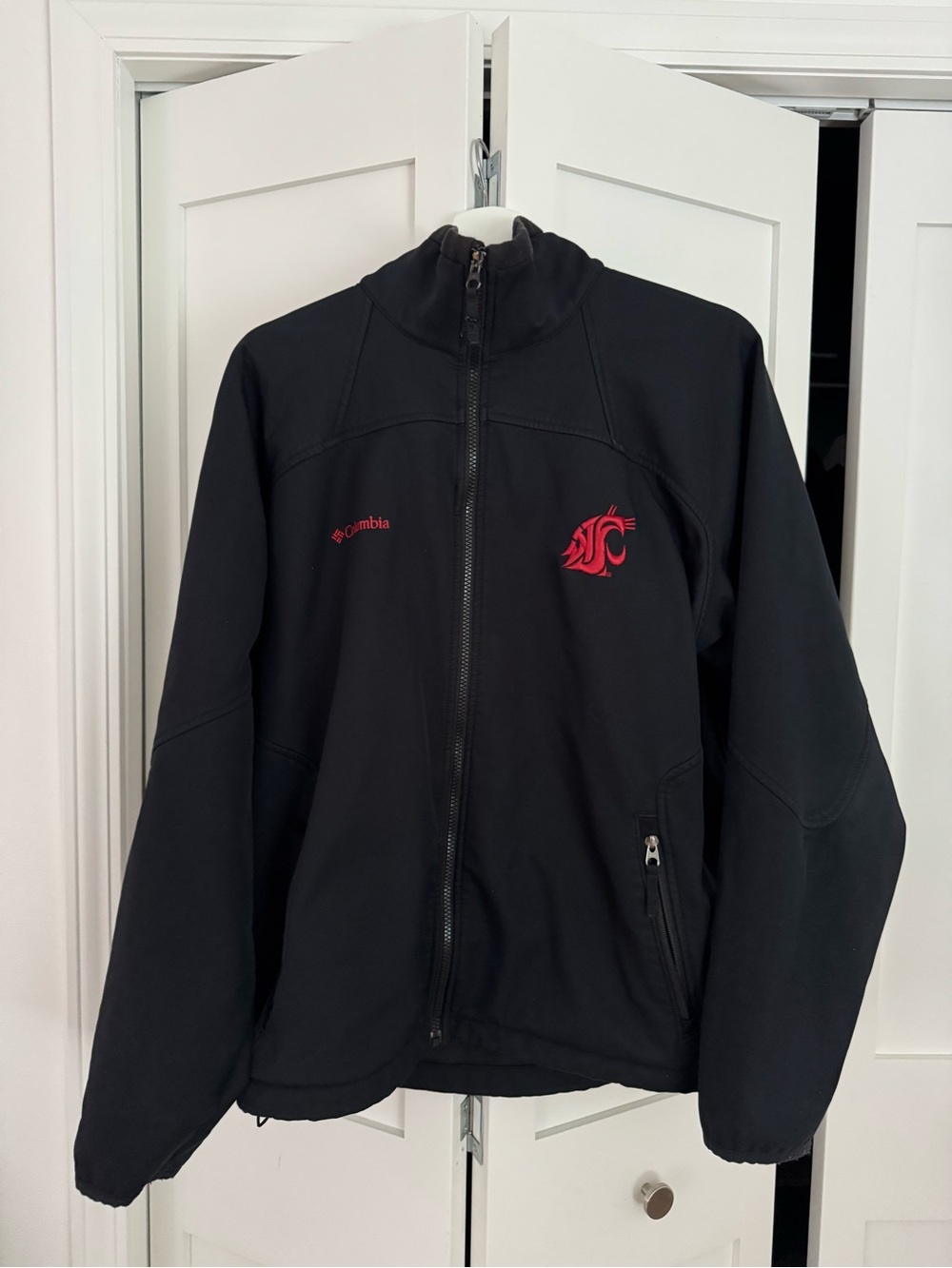 Columbia Soft Shell Full-Zip Jacket with WSU logo